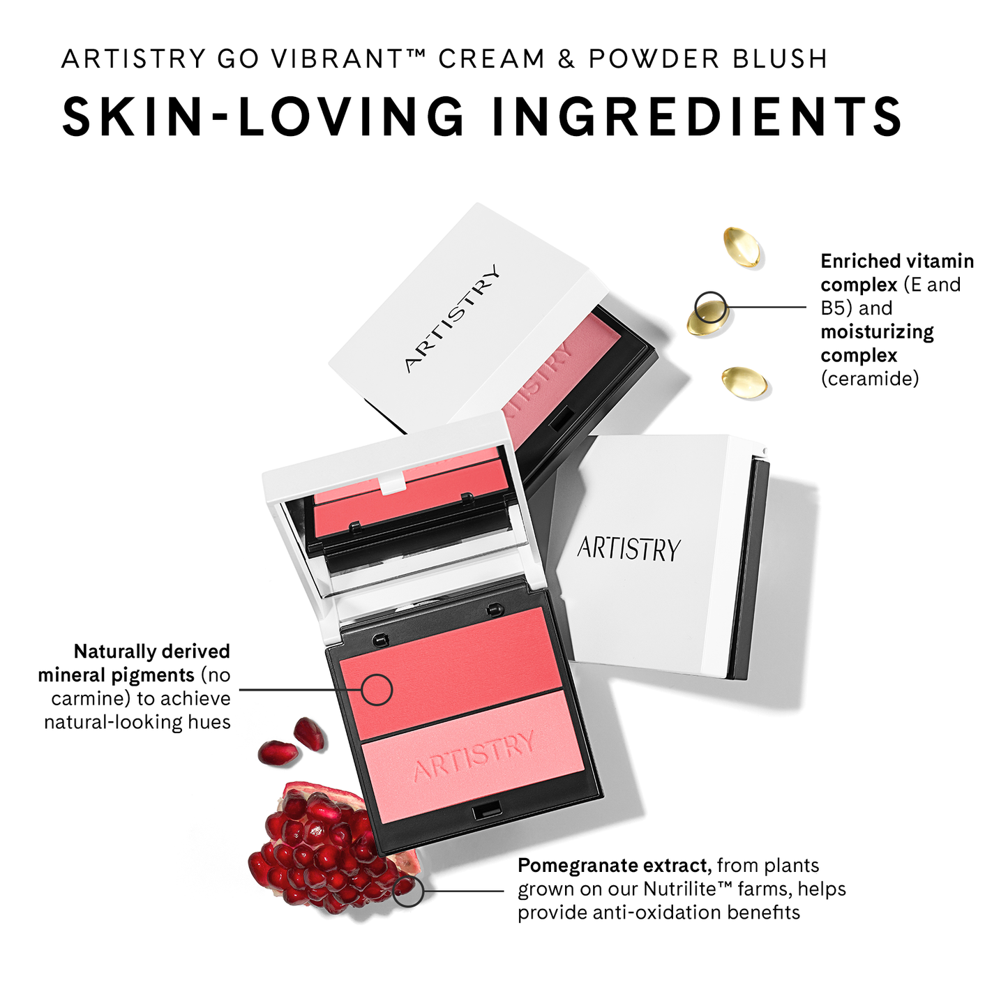 Go Vibrant™ Cream & Powder Blush - Peachy Days