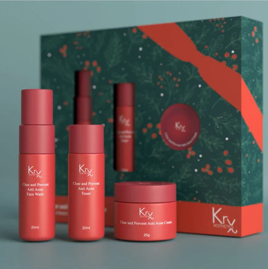 KrX Clear + Prevent Anti Acne Skincare Travel Set
